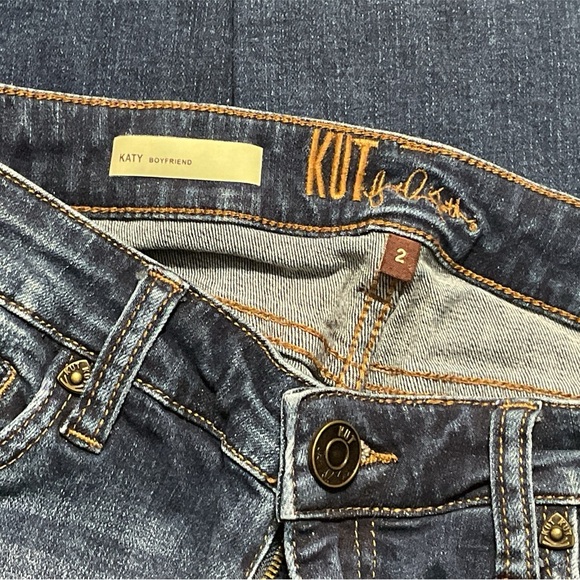 KUT FROM THE KLOTHS KATY BOYFRIEND JEANS SIZE 2 GENTLY WORN - Picture 3 of 3